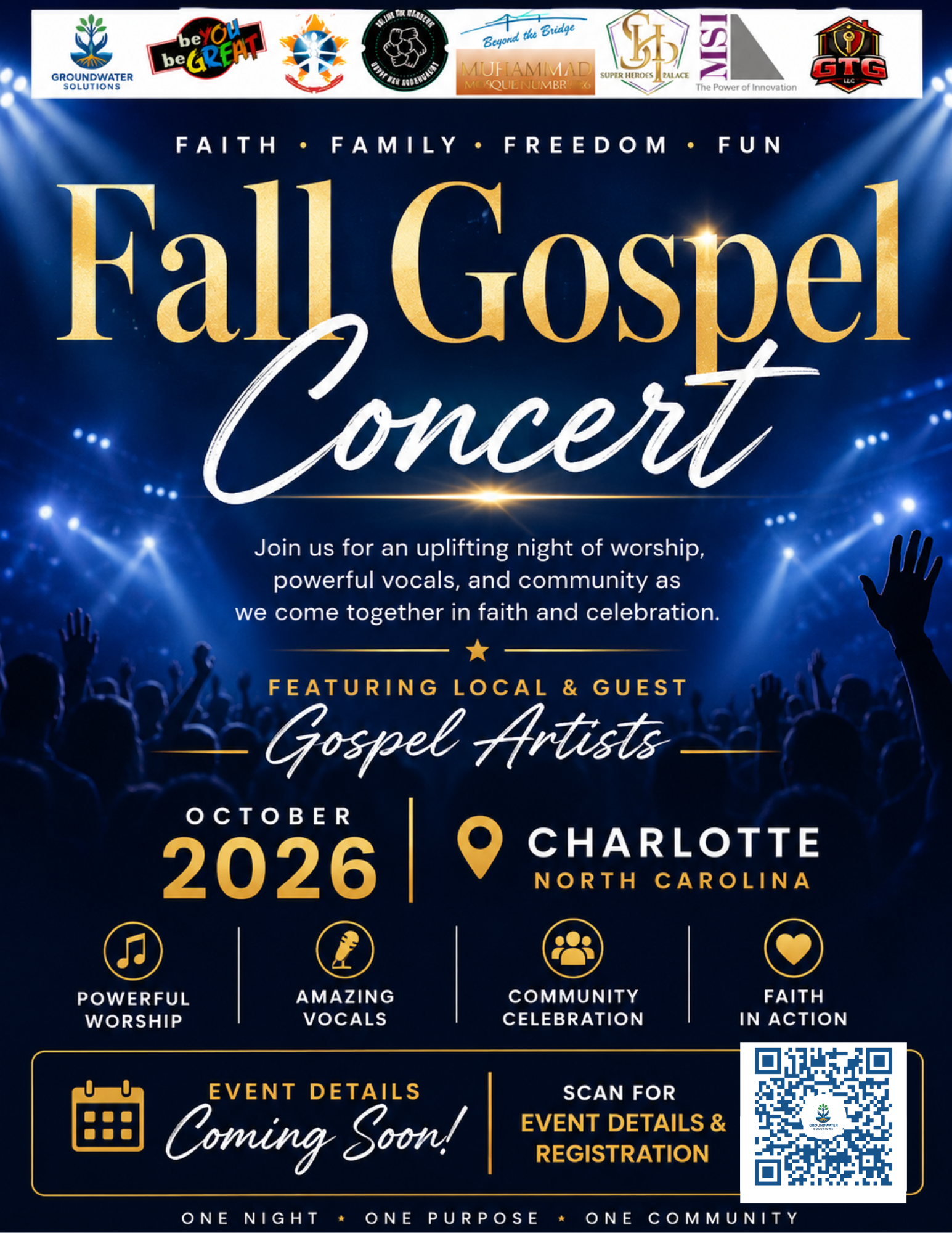 Fall Gospel Concert flyer