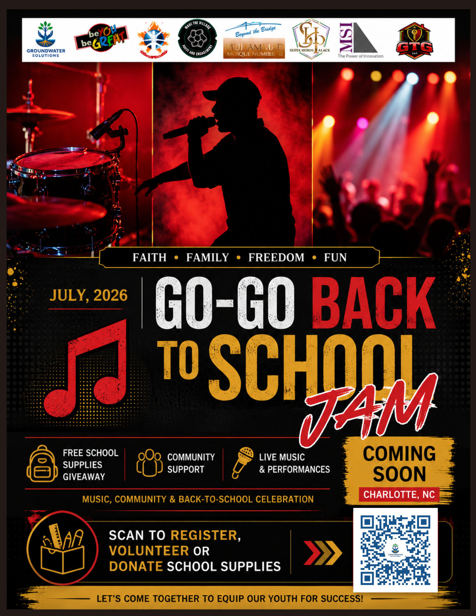 Go-Go Back to School Jam flyer