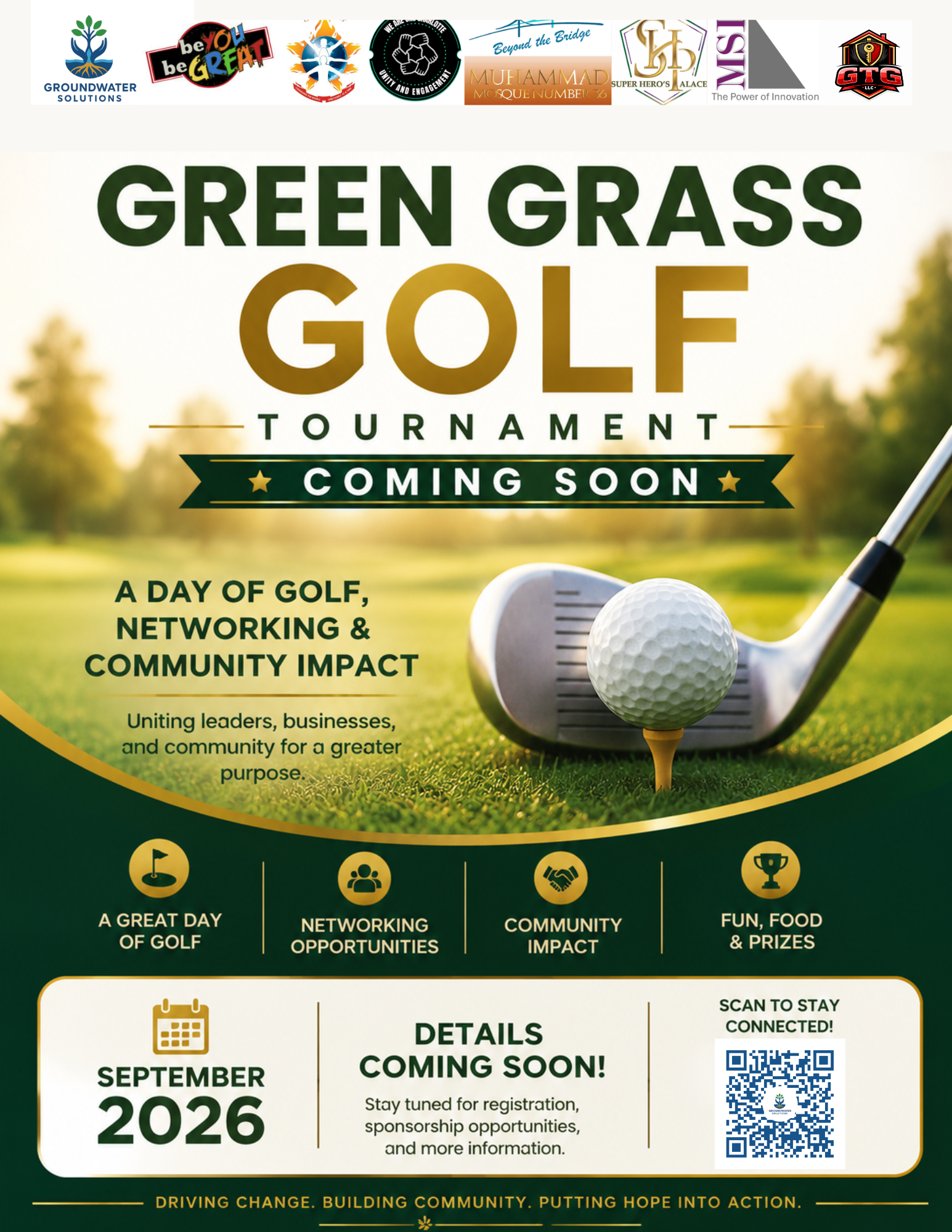 Green Grass Golf Tournament flyer